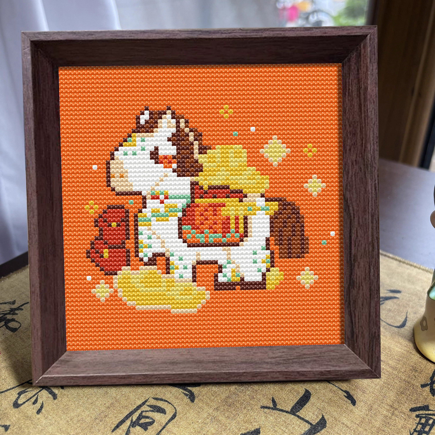 【马上有钱】十字绣2026新款线绣带框摆台治愈系手工diy自制刺绣,居家布艺,十字绣套件,淘宝优惠券,粉丝福利购,淘宝优惠卷