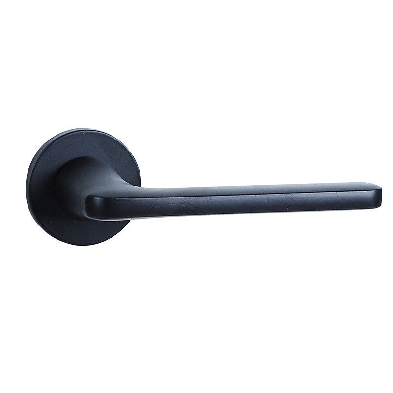 门锁室内房间家用通用型锁具卧室磁吸静音黑色房门锁卫生间实木门