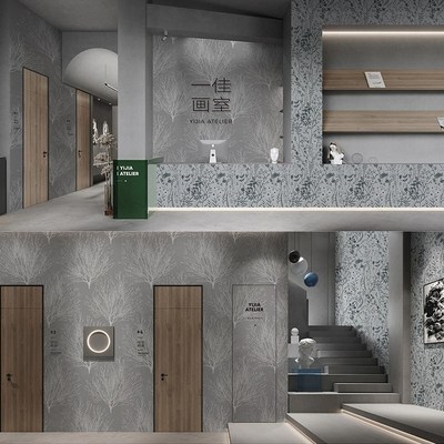 全屋设计墙纸商用店铺装修壁纸墙布自粘墙贴木纹贴纸wallpaper