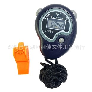 现货天福牌PC396秒表计时器 表 单排2道6位电子运动跑表跑步码