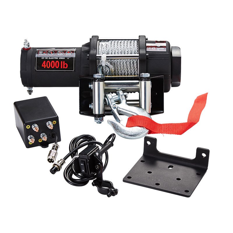 4000磅便携式汽车电动绞盘 脱困自救绞盘机 越野车改装
