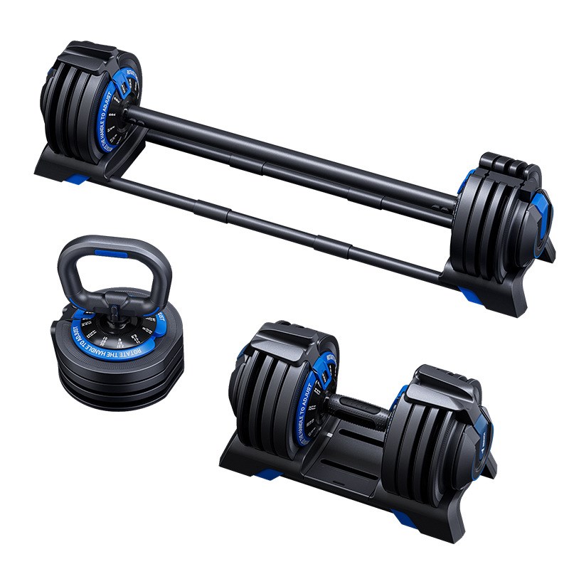 麦瑞克MERACH多功能可调节哑铃家用快调壶铃杠铃组合力量训练器材