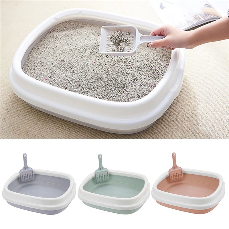 Excrement Training Sand Litter Box CGat Dog Tray with Scoop