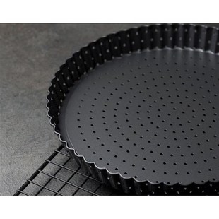 Tin Cake Pan Fluted Pieq Baking Flan Tray不粘沖孔派盤 Tart