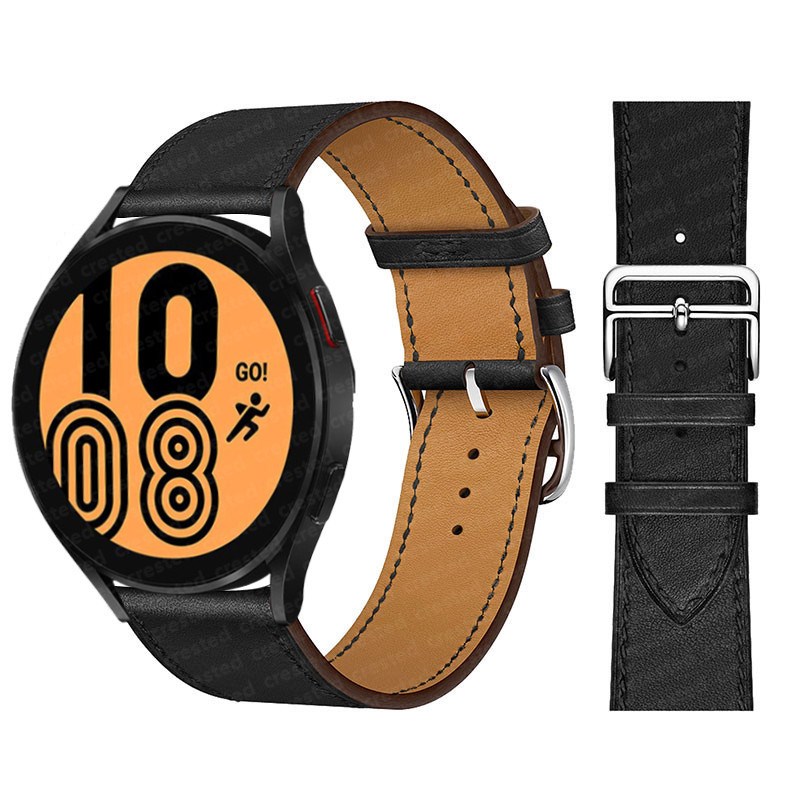 Leather Band For Samsung Galaxy Watch 4/K5/6 classic 46mm 42