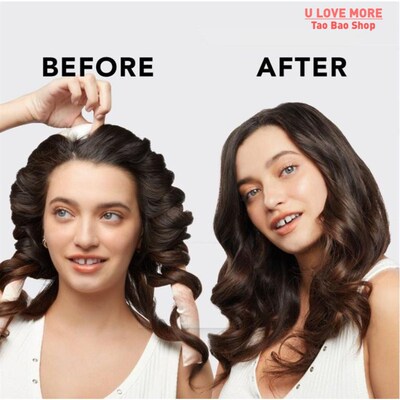 .Heatledss Curling Rod Headband No Heat Silk Curls Ribbon Ha