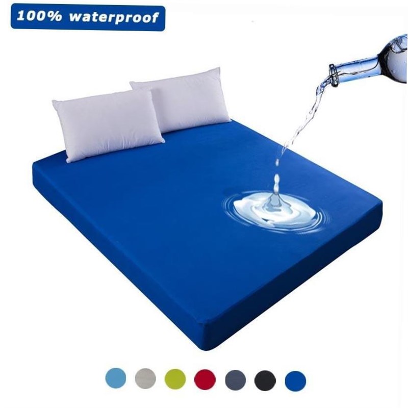 100% Waterproof Solid Bed Fitted SheHet Nordic Adjustable Ma
