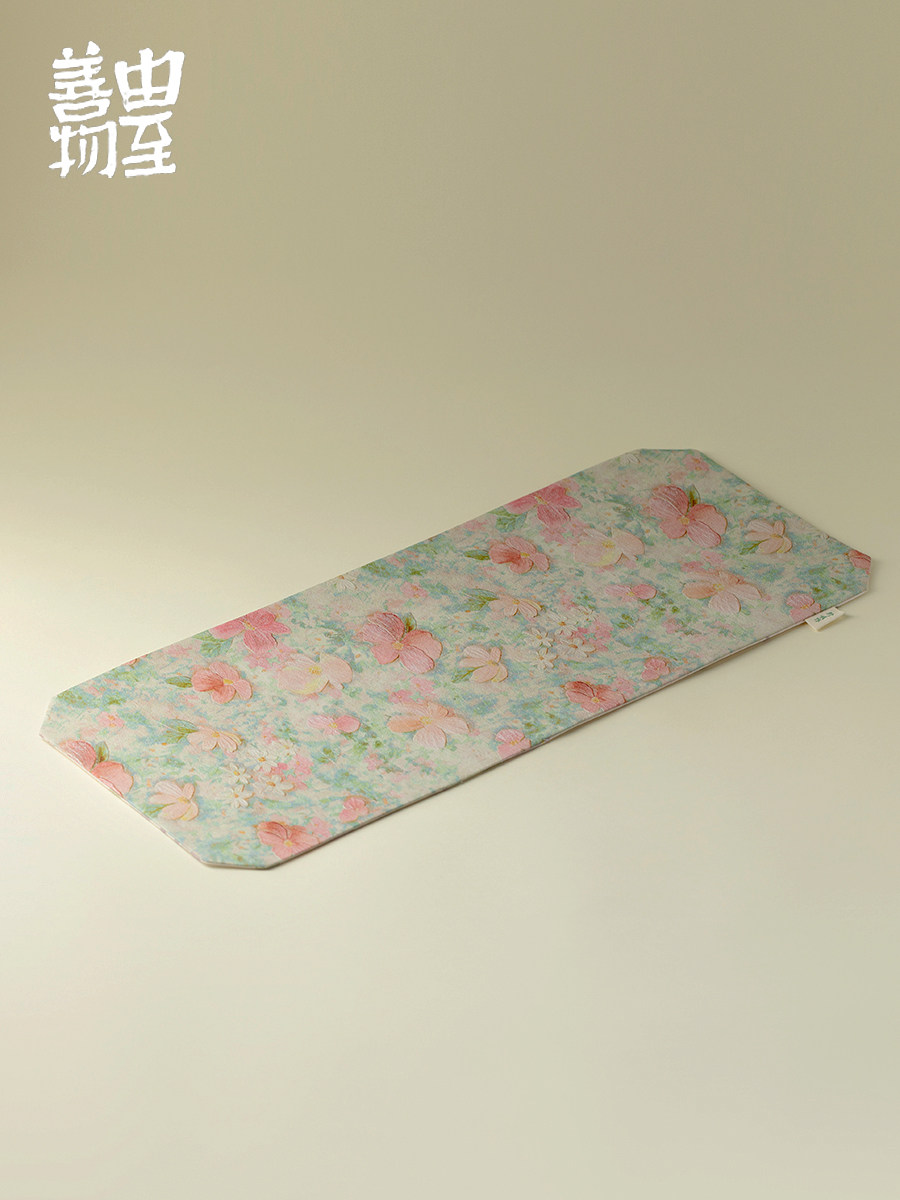 从的新中国风茶垫双面防水茶垫表旗茶桌垫防水桌布茶桌织物
