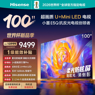 海信电视E5Q 100英寸U+MiniLED 柔光防眩屏 高刷电视机