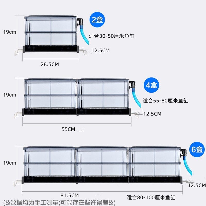 松宝滴流盒过滤槽过滤盒小鱼缸乌龟过滤器上滤盒底滤培菌仓过滤盒图片