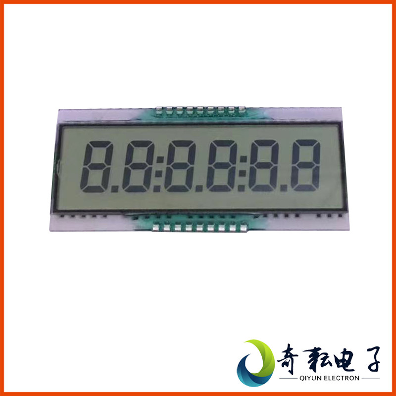 大连奇耘6位8字LCD液晶数码管显示屏笔段式液晶屏EDS809-1可开模