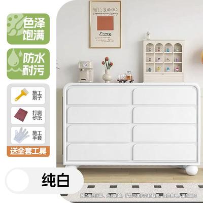 黑色水性漆木器漆改色漆自刷涂料油漆木质家具木头门翻新专用木漆