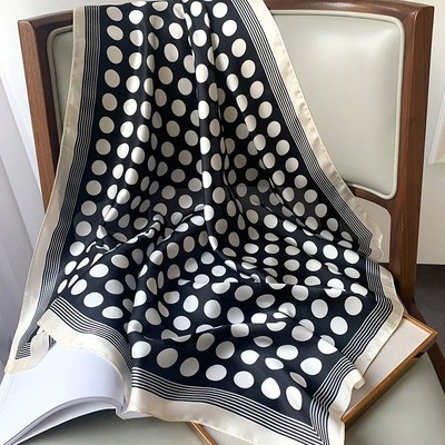 Fashion Scarves for Women Shawl Print Silk SUatin  Scarf