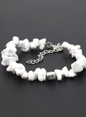 Natural Crystal Gemstone Irregular Energy StoneS Bracelet Be