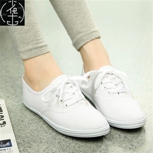 girl canvais for size41 shoe Summer white women shoes plus