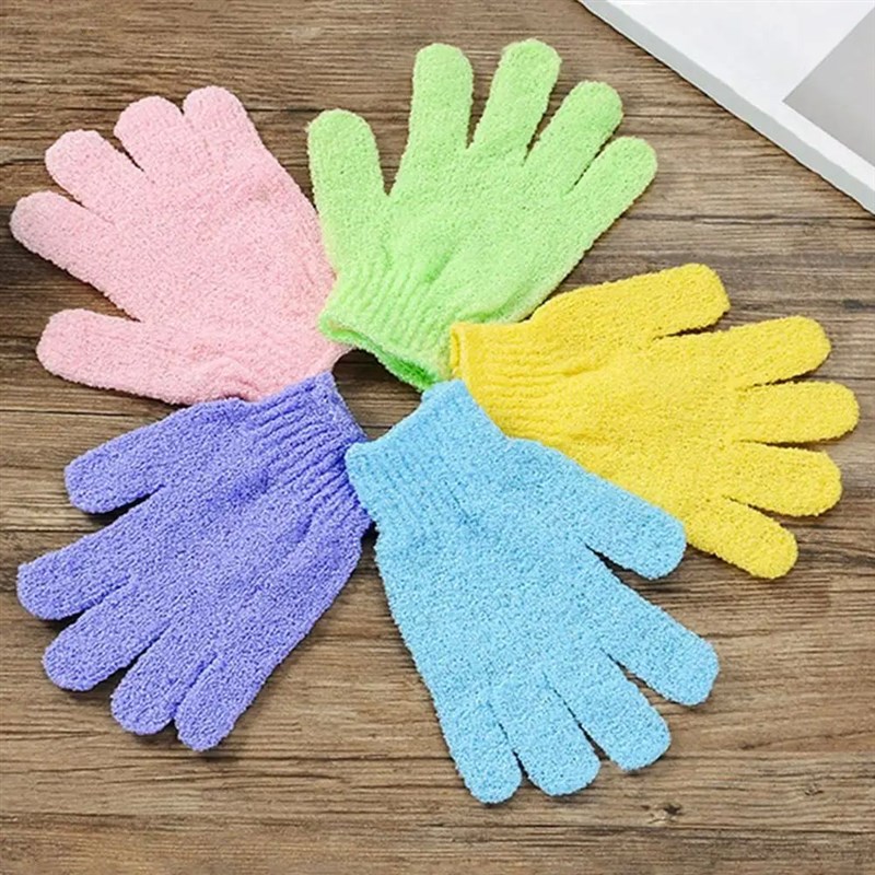 2Pcs Scrubgbing Gloves Soft Fast Foaming Exfoliation Deep Cl