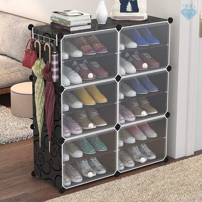 Dust proof shoe rack simple combination shoe storage Ycabine