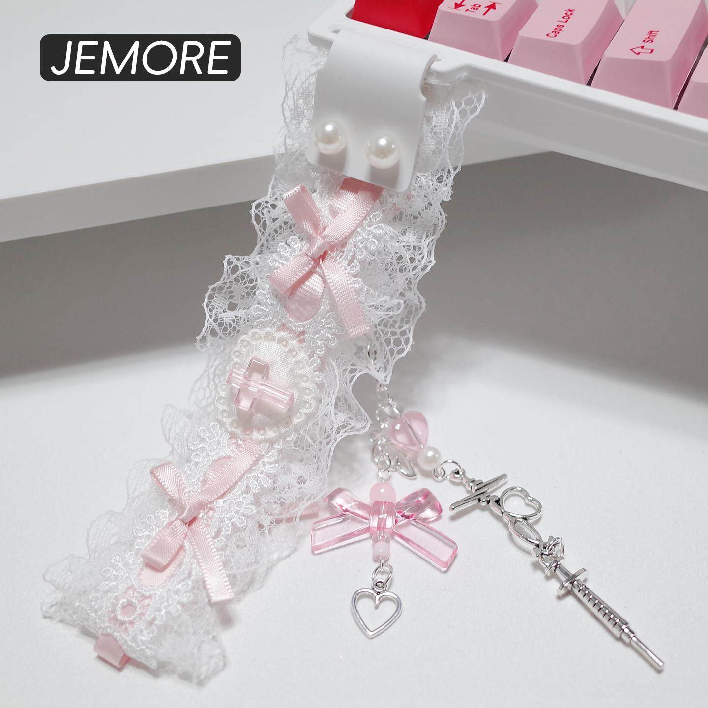 键盘飘带Wooting客制化改装通用磁轴迈从ace装饰可爱美加狮60/68