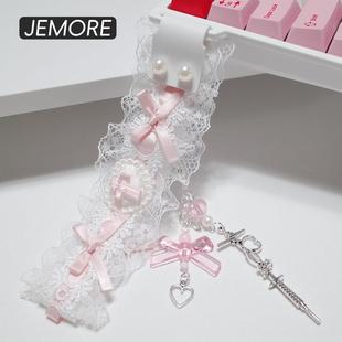 键盘飘带Wooting客制化改装通用磁轴迈从ace装饰可爱美加狮60/68