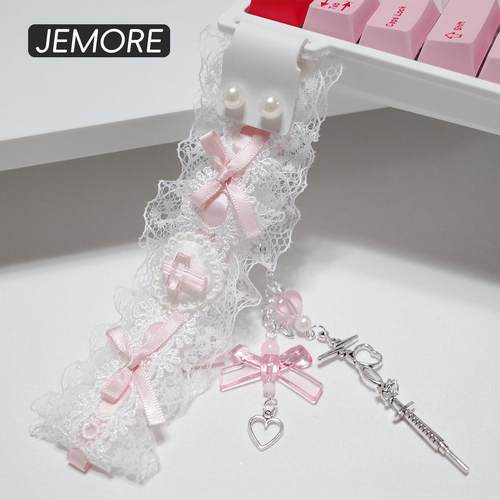 键盘飘带Wooting客制化改装通用磁轴迈从ace装饰可爱美加狮60/68