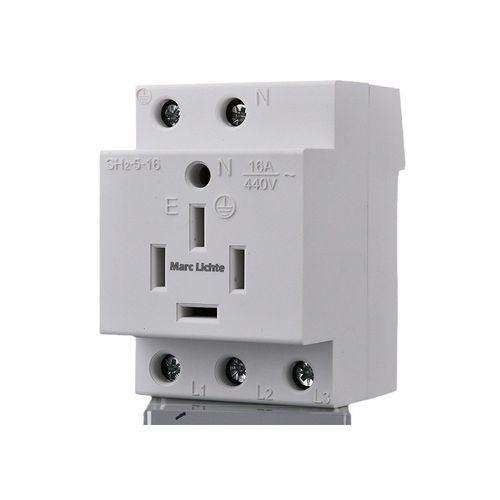 Marc Lichte AC30模数化导轨16A三相五线上圆插座阻燃面板配电箱