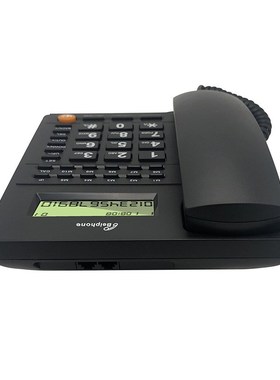 黑色电话机一键拨号免提电话机家庭电话办公电话来电显示电话机