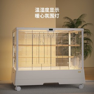 优嗖鹦鹉栖林304不锈钢鸟笼大号家用玄凤700笼子别墅可叠放可加高