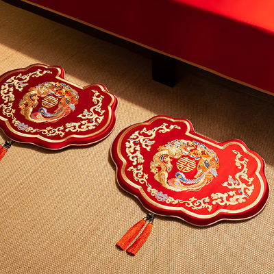 轻奢高级感磕头跪垫高端婚庆用品