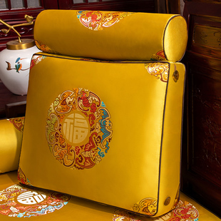 中式客厅沙发抱枕靠垫床上床头腰枕靠枕靠背沙发靠靠山可拆洗定制