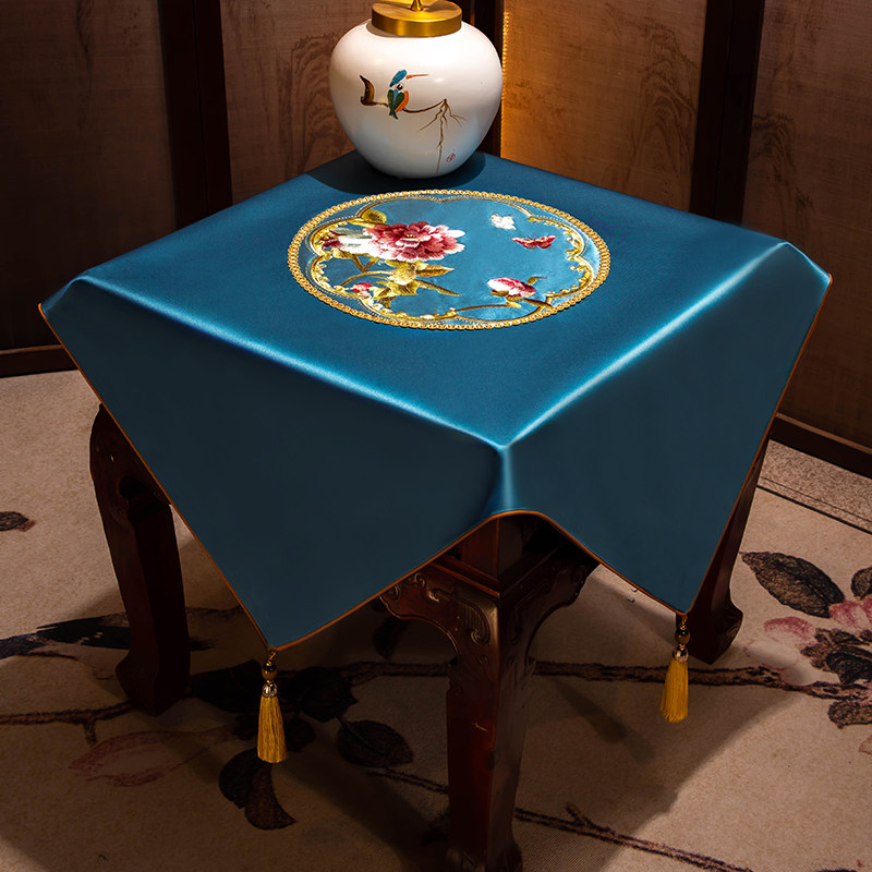 床头柜盖布高档中式边柜角几盖巾客厅茶几垫布长条桌布茶台布定制,居家布艺,桌布,淘宝优惠券,粉丝福利购,淘宝优惠卷