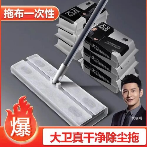 新款大卫除尘拖把一次性家用