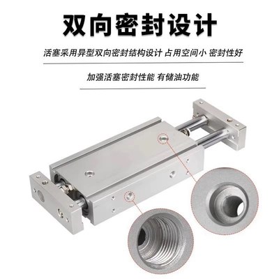 SMC双联气缸CXSWL/CXSWM25-10/20/30/40/50/75/100/125/150/200