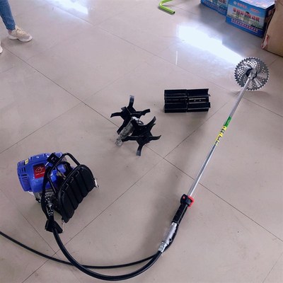 菜园式背负式旋耕机 汽油园林除草耕地设备 茶园背负式割草机 现