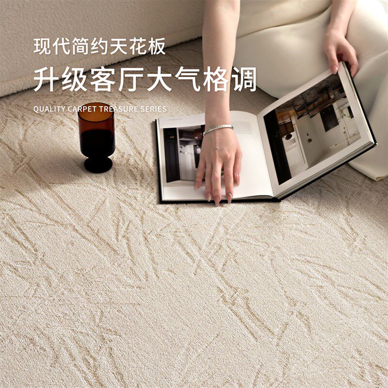 新中式地毯客厅2025新款宋式美学免洗可擦茶室禅意沙发茶几地垫