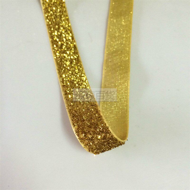 金葱绒带银葱绒带彩葱植绒带无弹力葱粉金丝带彩带礼品包装绸带缎