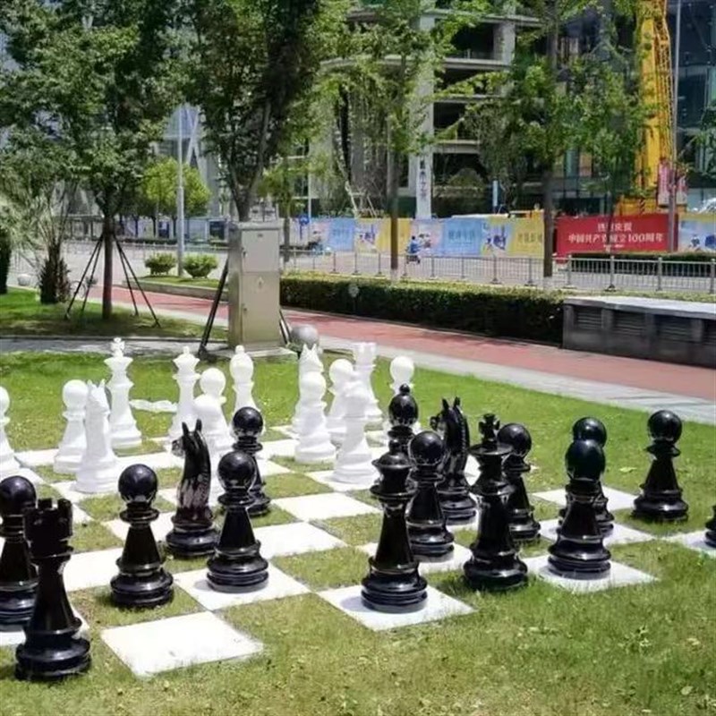 大号国际象棋摆件户外雕塑橱窗装饰园林景观酒店大堂摄影道具摆件