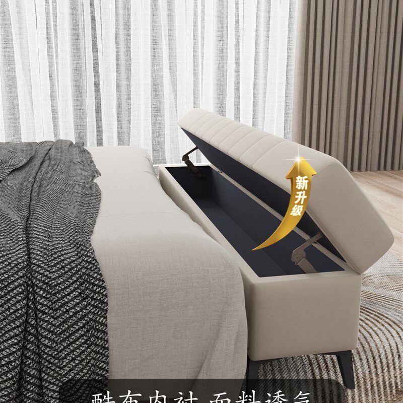 床尾凳,卧室长凳,实木收纳凳,床尾沙发,加宽凳,可收纳极窄30厘米