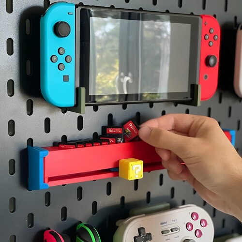 Switch马里奥造型滑动出卡收纳盒