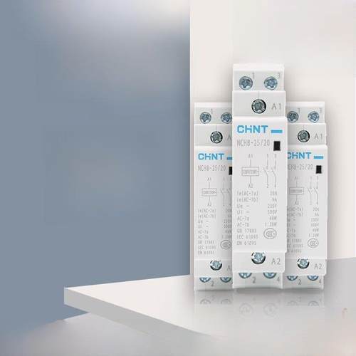 正泰Nch8家用交流接触器220V单相小40A轨型25A微静音20A单P