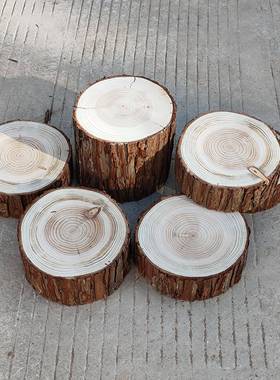 小木桩盲盒底座摆件杉树摄影道具园艺壁炉装饰实木木桩树桩树干