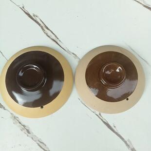 无釉土陶砂锅盖子配件陶瓷汤锅浅锅家用通用啫啫煲单盖中药壶锅盖