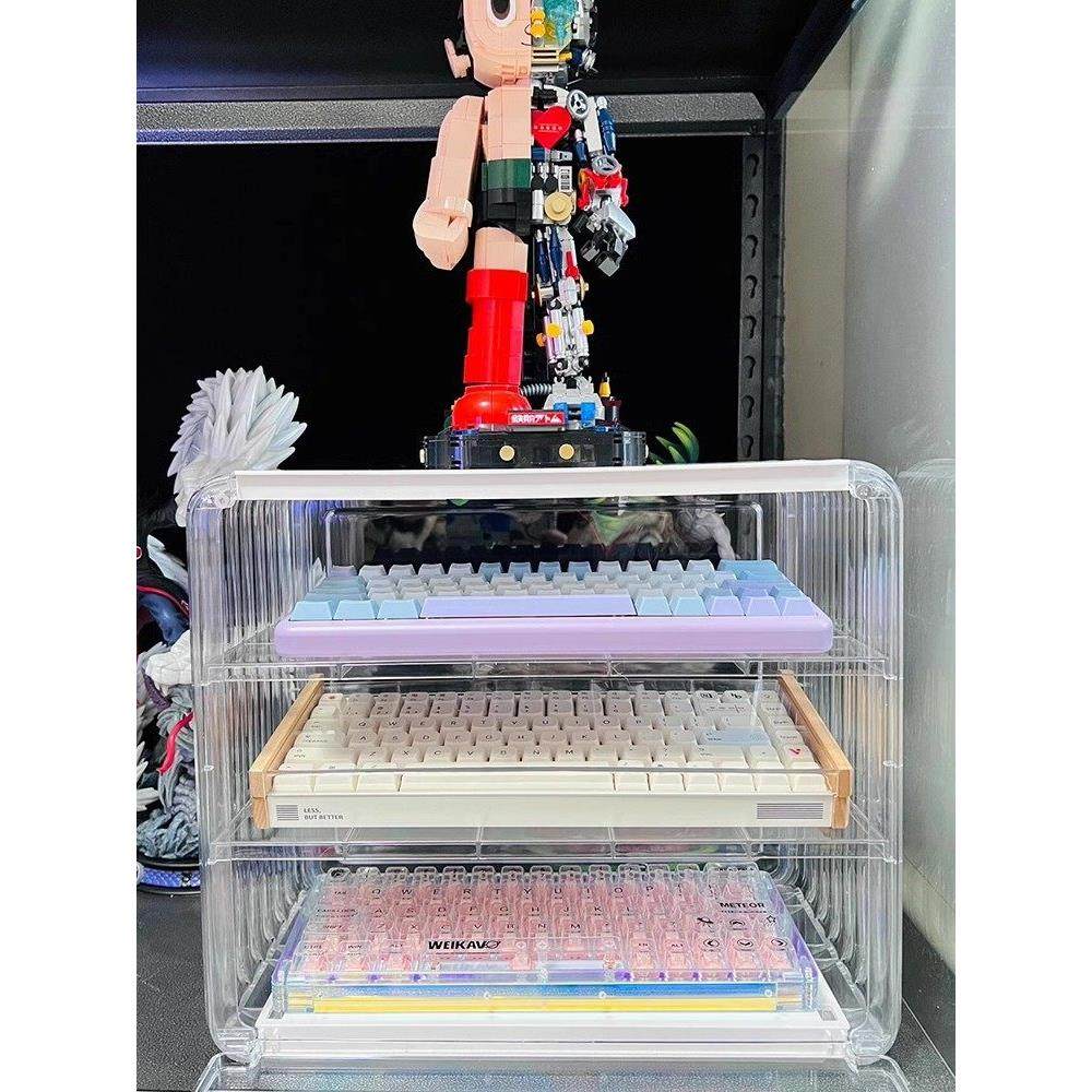 键盘透明收纳盒电竞桌面亚克力防尘展示架机械蓝牙键盘整理收纳柜,收纳整理,其他收纳盒,淘宝优惠券,粉丝福利购,淘宝优惠卷