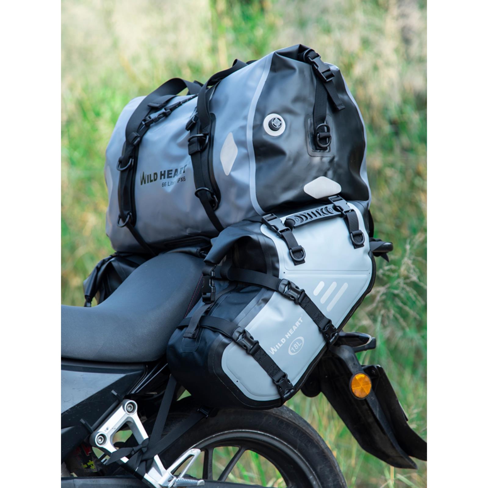 WILD HEART摩托车边包全防水后货架侧挂摩旅包中长途骑行包