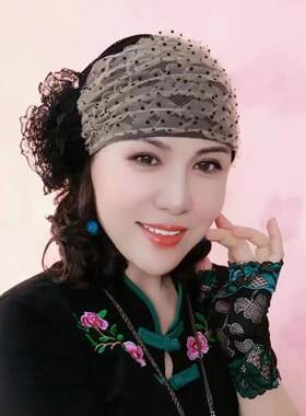 妈妈帽假发一件式女性超短卷发逼真的自然帽子与头发秋冬发型新时