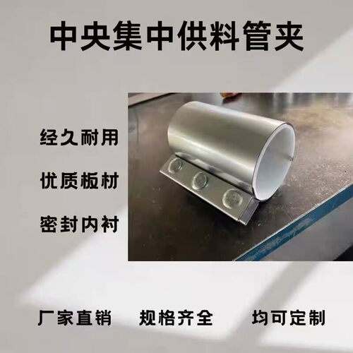 【镀锌】管道连接器管道快速接头直管圆管钢管卡箍抱箍管夹哈夫节