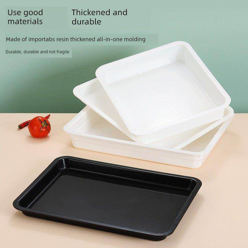 超市生鲜托盘食品餐饮商用凉菜猪肉长方形塑料盘子黑色展示盘餐盘,餐饮具,盘,淘宝优惠券,粉丝福利购,淘宝优惠卷