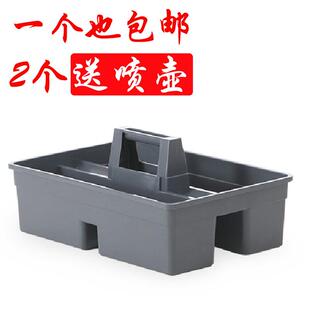 塑料手提工具栏酒店清洁篮保洁塑料客房收纳盒篮杂物篮服务车配件