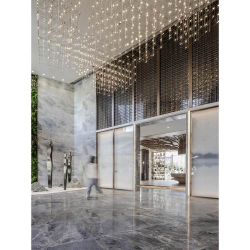 酒店定制光立方宴会厅吊灯饭店餐厅商用售楼部沙盘商场大型满天星