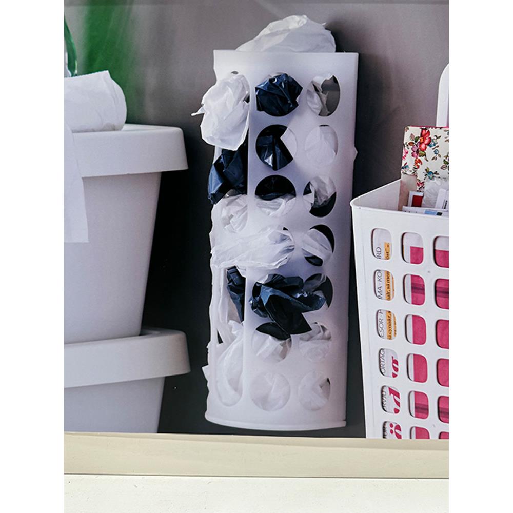 瓦瑞拉塑料袋抽取盒家用厨房垃圾袋收纳架壁挂式垃圾桶雨伞收纳架