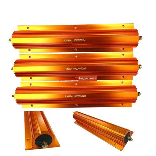 RXG24大功率黄金铝壳电阻75W100W150W200W300W500W1000W电阻器